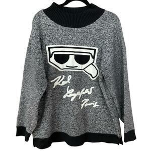 Karl Lagerfeld Paris Gray Sweater Size Large